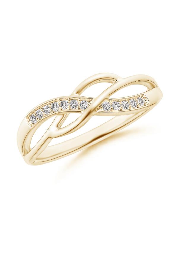 Anant Infinity Twist Pavé Band