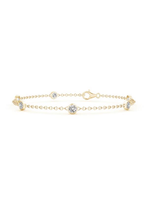 Bindu Diamond Station Chain Bracelet