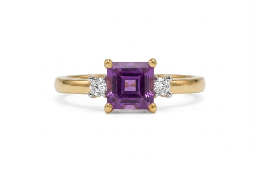 Roshan Lab-Grown Diamond & Peridot Ring
