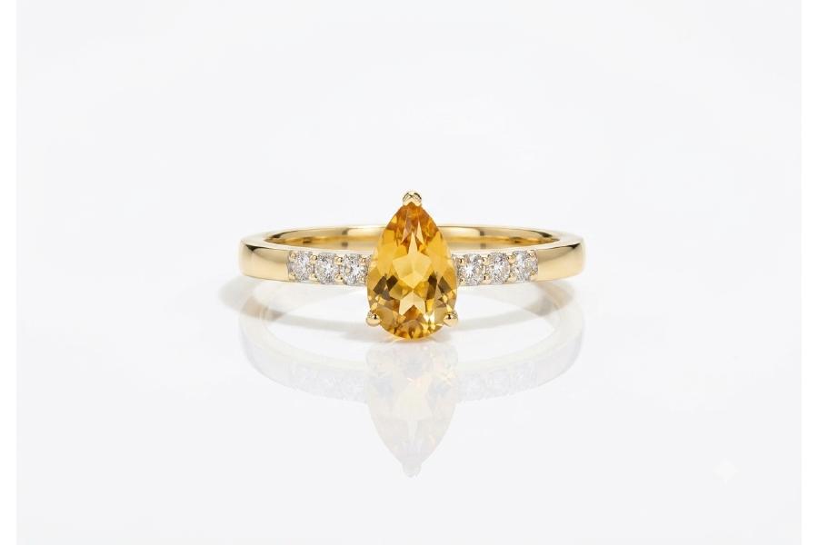 Bindu Lab-Grown Diamond Bypass Ring