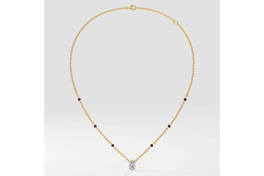 Suhaani Oval Solitaire Mangalsutra