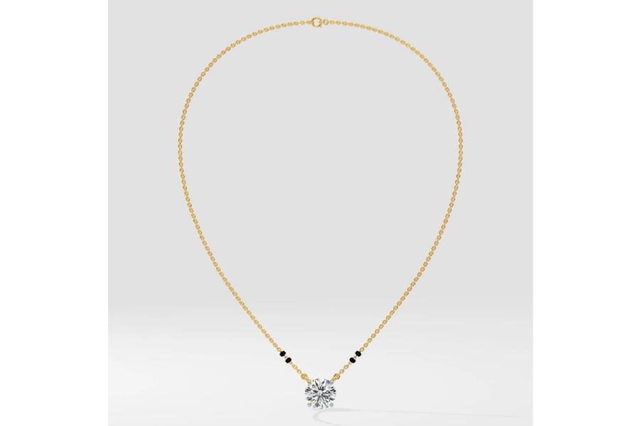 Bandhan Round Solitaire Mangalsutra