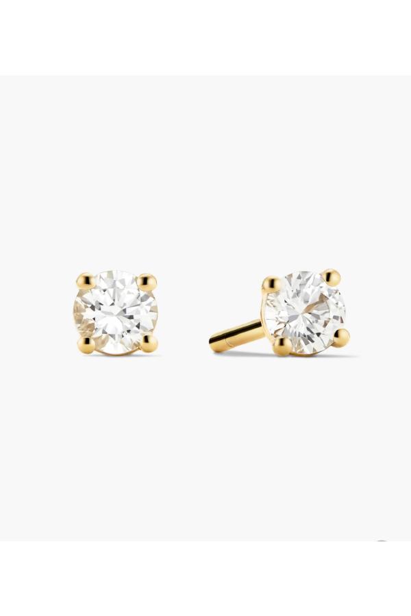 Aakash Round Diamond Studs