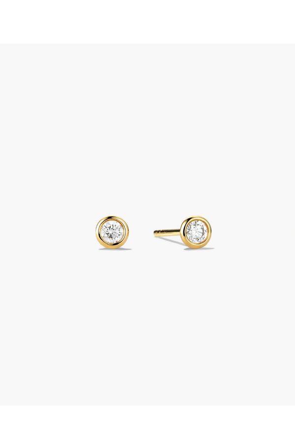 Bindiya Bezel Diamond Studs