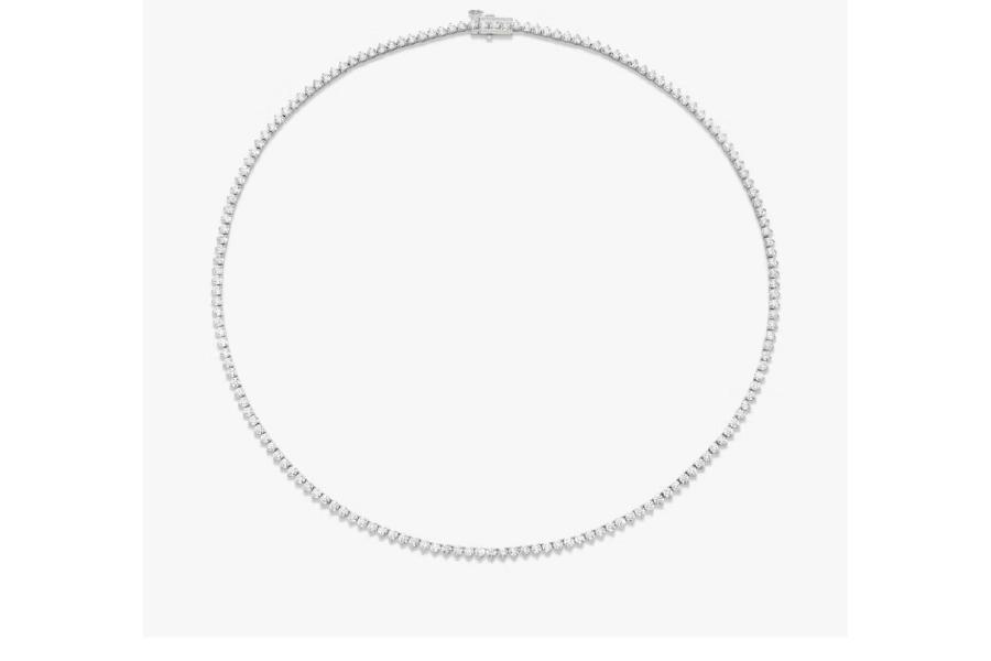 Sitara White Gold Prong Tennis