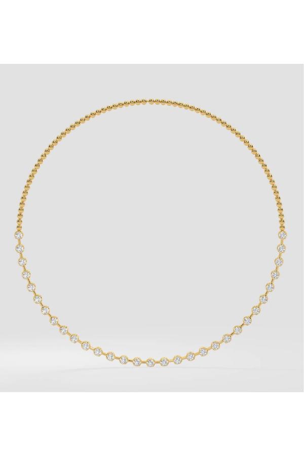 Chandra Ball Chain Bezel Tennis
